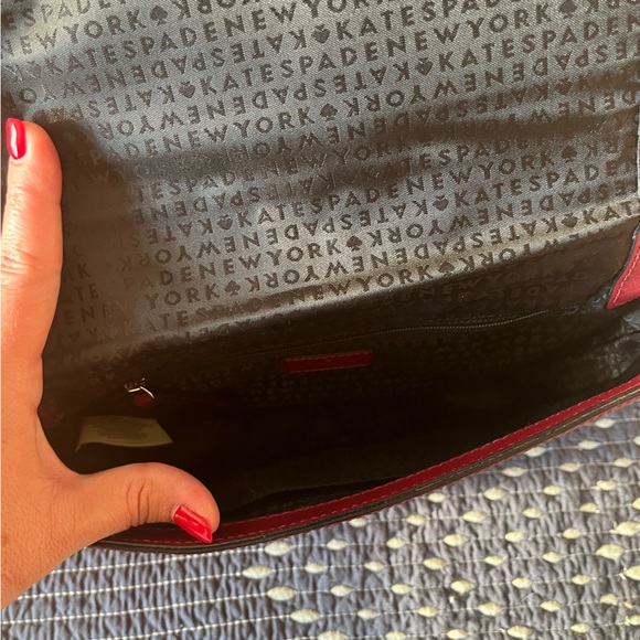 Like new kate spade maroon crossbody bag. - Picture 2 of 4